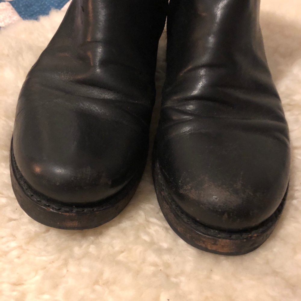 Frye ankle boots black 8 zip - Picture 6 of 7